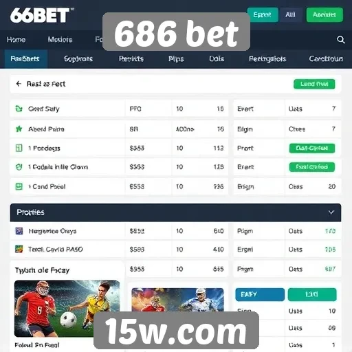 Apostas esportivas em destaque no 686 bet
